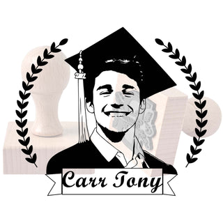 Custom Made Graduation Self Inking  Rubber Stamp