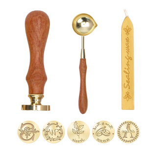 6×Stamp Head Wax Seal Stamp Custom For Wedding Invitations