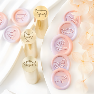 Custom Meal Choice Mini Double-Sided Wax Seal Stamp