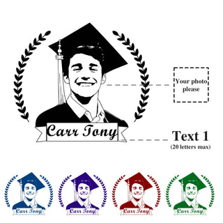 Custom Made Graduation Self Inking  Rubber Stamp