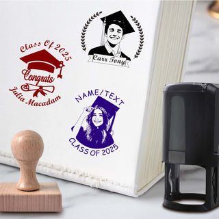 Custom Made Graduation Self Inking  Rubber Stamp