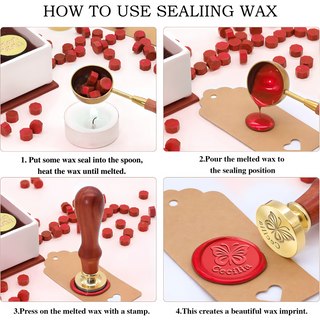 DIY Custom Design Round & Square Wax Seal Stamp with Your Artwork