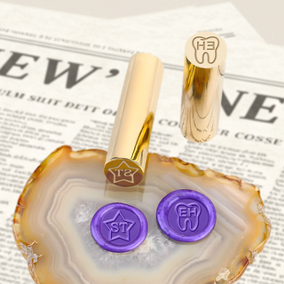 Custom Initial Design Mini Double-Sided Wax Seal Stamp
