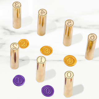 Custom Initial & Numbers Double-Sided Wax Seal Stamp