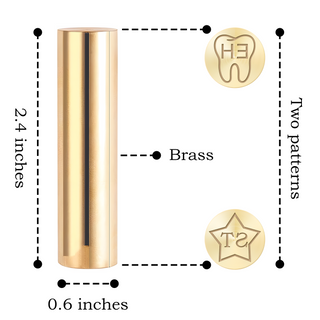 Custom Initial & Numbers Double-Sided Wax Seal Stamp