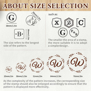 Wooden Handle Single Monogram Brass Ice Stamp for Bartender & Planner