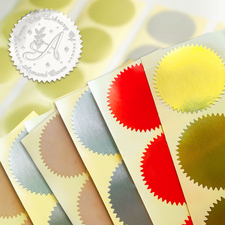 Custom Leaf &Letter & Hexagram Book Embosser Personalized Stamp