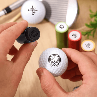 Custom Metal Golf Ball Stamp, Personalized Text and Logo Marker, Identification Tool for Ball Marking, Tournament Accessories Gift