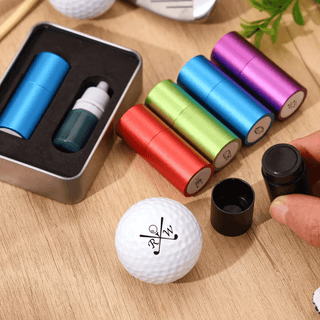 Custom Metal Golf Ball Stamp, Personalized Text and Logo Marker, Identification Tool for Ball Marking, Tournament Accessories Gift