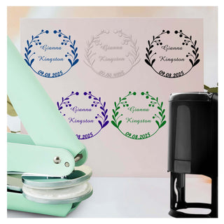 Grabador de bodas personalizado con doble nombre