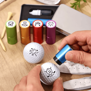 Custom Metal Golf Ball Stamp, Personalized Text and Logo Marker, Identification Tool for Ball Marking, Tournament Accessories Gift