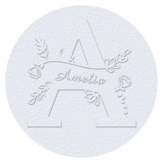 Customizable Brass Alphabet Embosser For Initials DIY with Name