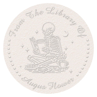 16 Styles Custom "Skull Head" Book Embosser with Name