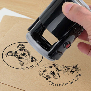 Personalized Self-Inking Custom Photo Rubber Stamp