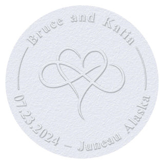 Personalized Wedding Anniversary Custom Embossing Stamp