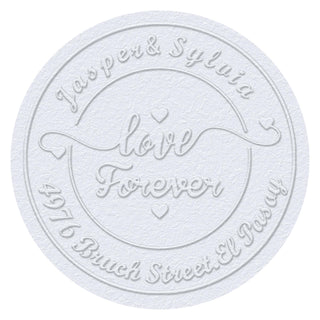 Custom "Love Forever" Sweet Love  Wedding Embosser