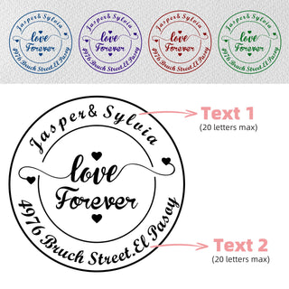 Custom "Love Forever" Sweet Love  Wedding Embosser