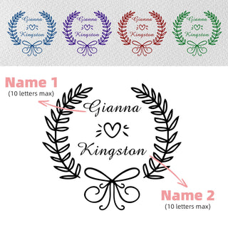 Grabador de bodas personalizado con nombre