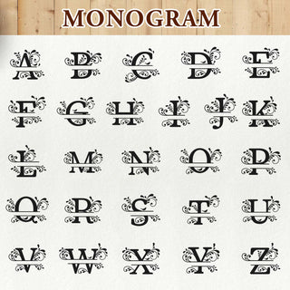 Brass Handle Single Monogram Brass Ice Cube Design Stamp for Bartender & Planner