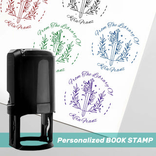 16 Styles "Sword" Custom Book Embosser with Your Name