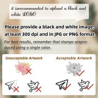 Personalized Self-Inking Custom Logo Rubber Stamp