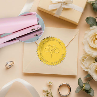 Personalized Wedding Anniversary Custom Embossing Stamp