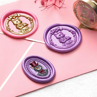 Wax Seal relief cat dog animal series Suidisi fire paint seal head brass carving hand account