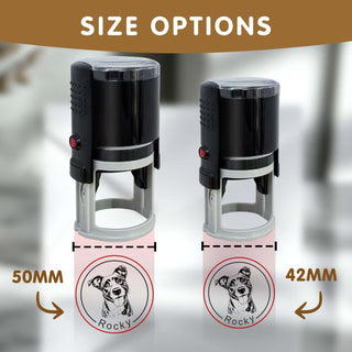 Personalized Self-Inking Custom Photo Rubber Stamp