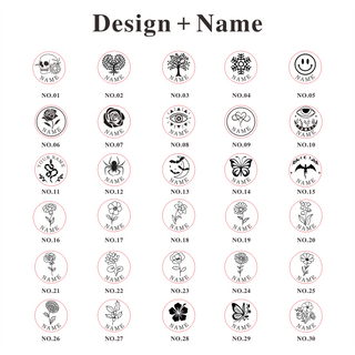 3×Stamp Head Custom Design Round Wax Seal Stamp Kit With All Designs