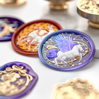 Multi-Layered, Irregular-Shaped Embossed Retro Sealing Stamp for Journal Decoration