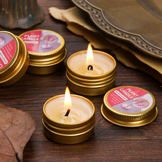 Aromatherapy Candle / Sealing Wax Heating Candle — Metal Tin Casing — Burns for Approximately 3 Hours