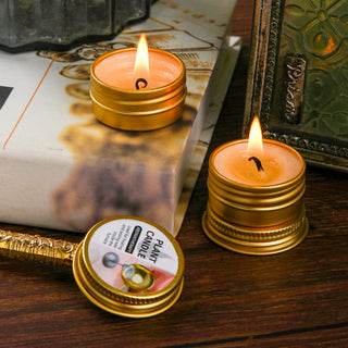 Aromatherapy Candle / Sealing Wax Heating Candle — Metal Tin Casing — Burns for Approximately 3 Hours