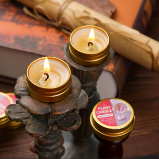 Aromatherapy Candle / Sealing Wax Heating Candle — Metal Tin Casing — Burns for Approximately 3 Hours